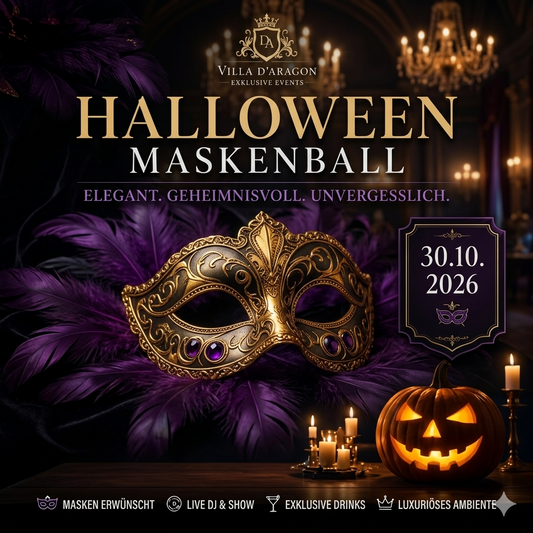 Halloween Maskenball in der Villa D'Aragon